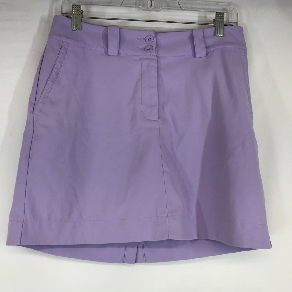 NIKE GOLF ~ WOMEN'S 4 ~ PURPLE DRI FIT POLYESTER GOLF SKORT/SKIRT